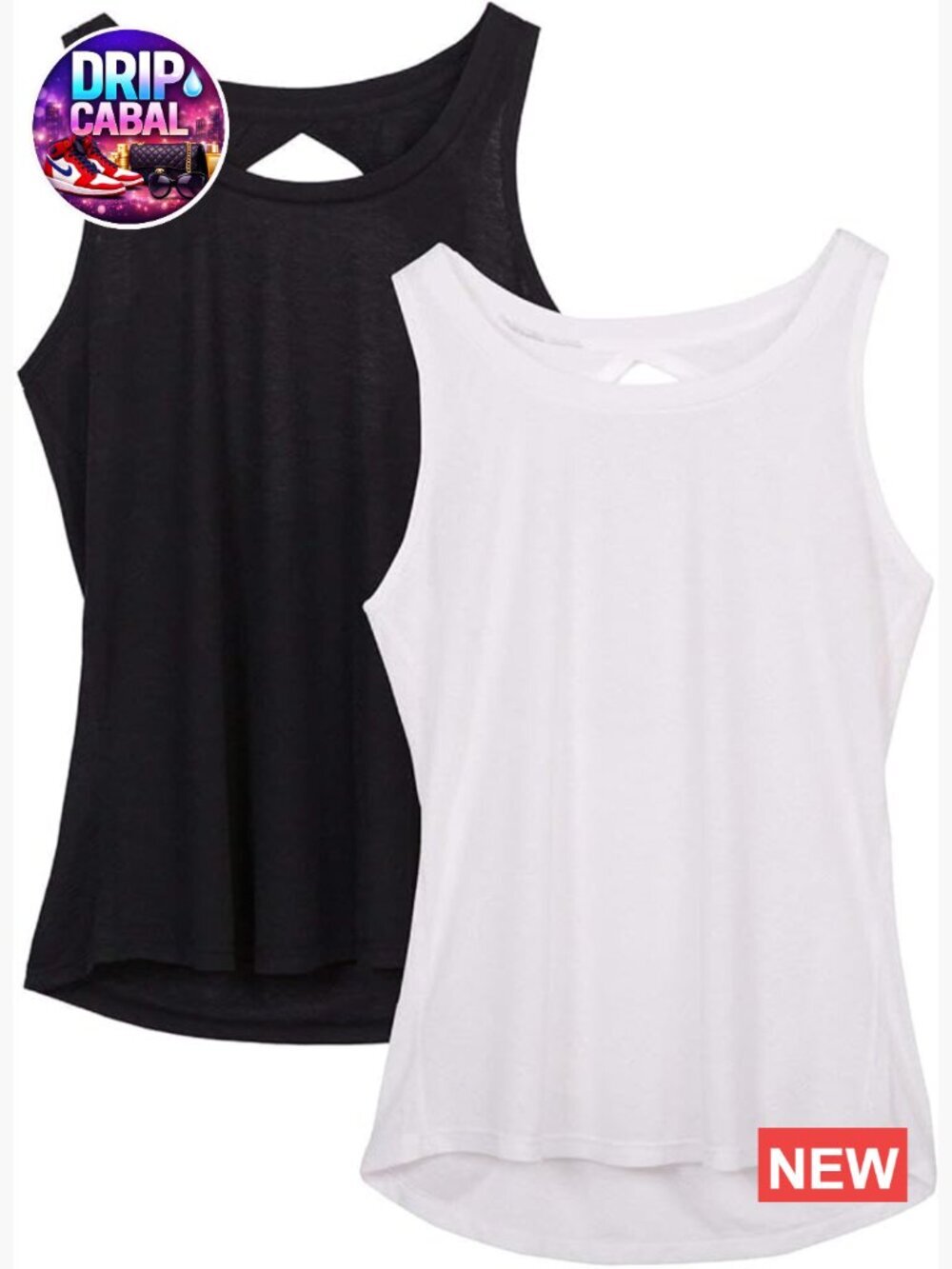 Lightweight Breathable Open Back Workout Athletic Yoga Tank Top